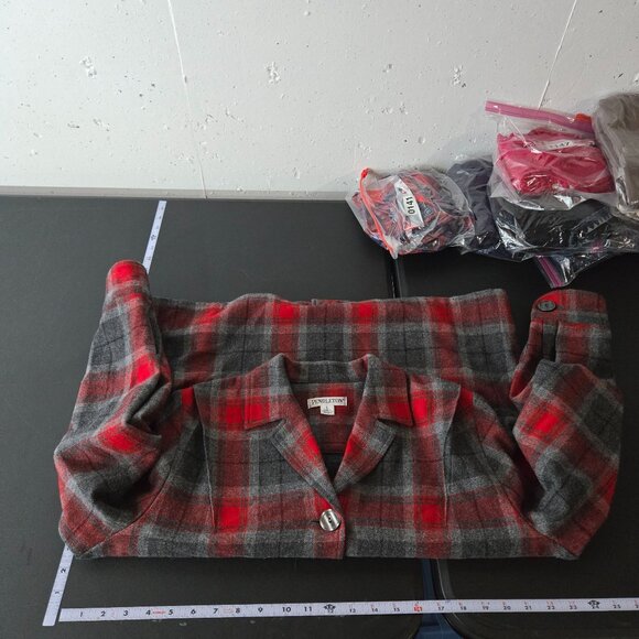 Pendleton Womens Buffalo Plaid Limited Edition 49er Jacket Large Wool Holiday - Picture 7 of 10